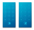 Creative vector illustration of phone dial, keypad with numbers isolated on transparent background. Art design