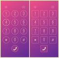 Creative vector illustration of phone dial, keypad with numbers isolated on transparent background. Art design