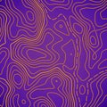 Creative vector illustration of topographic map. Art design contour background. Abstract concept graphic element and