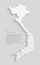 Creative map Vietnam, vector Asia country template