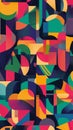 Creative vector pattern emphasizing team cohesion and corporate success.