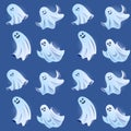 Creative vector pattern with ghost