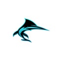 Creative vector symbol of shark. Royalty Free Stock Photo