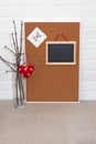 Creative Vertical Valentine`s Day mock up in a Scandinavian style with wise phrase small things