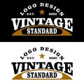 Vector illustration of creative vintage logo design