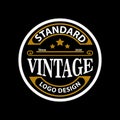 Creative vintage logo design emblem label vector illustration