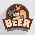 Creative wall street pub bar beer shop character sign design