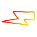 A creative warm gradient line drawing cartoon  lightening bolts Royalty Free Stock Photo