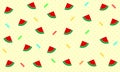 Creative watermelon pattern background - Vector