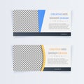 Creative web banner design . minimal style . card tag . badge . Flat linear , illustration Royalty Free Stock Photo
