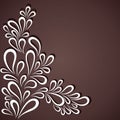 Creative white flora in dark background