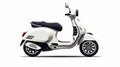 Creative White Scooter With Graceful Curves - Hd Mod