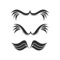 Wing Logo Set Royalty Free Stock Photo