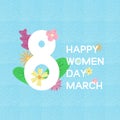 Creative women`s day greeting card, banner,poster