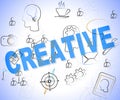 Creative Word Means Designing Designs And Ideas