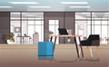 creative workplace modern cabinet empty no people office interior contemporary co-working center Royalty Free Stock Photo