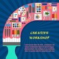 Creative workshop poster template
