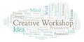 Creative Workshop word cloud, made with text only.