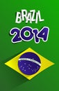Creative World Cup Brazil 2014 Royalty Free Stock Photo