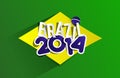 Creative World Cup Brazil 2014 Royalty Free Stock Photo