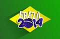 Creative World Cup Brazil 2014 Royalty Free Stock Photo