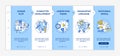 Creative writing elements onboarding vector template