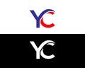 Creative YC Letter Initial Logo Design