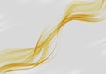 Creative yellow abstract wave Design wave flow element