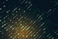 Creative yellow binary code background