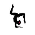 Creative yoga logo design symbol