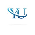 Creative YU logo icon design