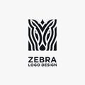 Creative abstract zebra logo design Royalty Free Stock Photo