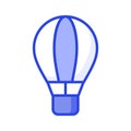 Creatively designed vector of hot air balloon, enjoy the adventure of hot air ballooning