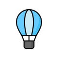 Creatively designed vector of hot air balloon, enjoy the adventure of hot air ballooning