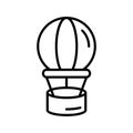 Creatively designed vector of hot air balloon, enjoy the adventure of hot air ballooning