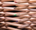 Creatively stacked color pencils Royalty Free Stock Photo