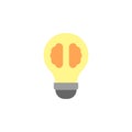 Creativity, bulb, brain icon. Simple color vector elements of innovations icons for ui and ux, website or mobile application