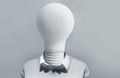 Creativity concepts with human lightbulb.business inspiration