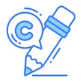 creativity Copyright law, intellectual property icon Royalty Free Stock Photo