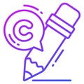 creativity Copyright law, intellectual property icon Royalty Free Stock Photo