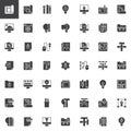 Creativity and design vector icons set Royalty Free Stock Photo