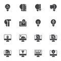 Creativity and design vector icons set Royalty Free Stock Photo