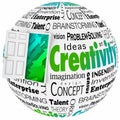 Creativity Door Opening Bright Future Design Ideads Brainstorming Royalty Free Stock Photo