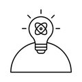 Creativity, generate idea Vector Icon which can easily modify