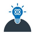 Creativity, generate idea Vector Icon which can easily modify