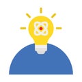 Creativity, generate idea Vector Icon which can easily modify