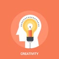 Creativity icon concept