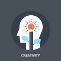 Creativity icon concept