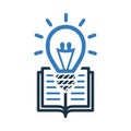 Creativity, idea, creative, knowledge, book icon. Editable vector graphics