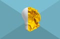 creativity Ideas concept with paper crumpled ball and lightbulb.business inspiration Royalty Free Stock Photo